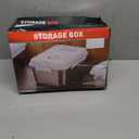 Honeydak 14.76 x 10.4 x 7.28 Inches Stainless Steel Dog Food Storage Container with Silicone Airtight Lid with Scoop Metal Pet Dog Cat Food Storage Container Keep Fresh Easy to Clean (18 lb)