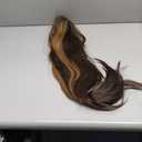 Hightlights Wig Honey Brown Wigs Straight Glueless 30 Inch T Part Wig HD Lace Balayage (Honey Brown 4/30, 30 Inch)