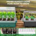 Seed Starter Tray, Seed Starter Kit with Grow Lights, Color Change Grow Lights for Seed Starting Kit, 3 Timming Set, Indoor Plant Growing Kit for Gardeners, Germination Trays Kits, Gardening Gifts