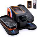 Under Desk Elliptical Exercise Machine, Ellipse Leg Exerciser as Seen on TV with Remote, 15 Adjustable Speed, Portable Leg Exerciser While Sitting for Seniors, Quiet Elliptical Machine for Home Office