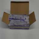 50 Pcs 1ml Syringes with Caps Oral Dispenser Individually Sterile Warpped for Medicine Dropper, Colostrum Collect Feeding Pets, Liquid