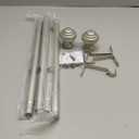 Nickel Curtain Rods for Windows 48-84 inch,3/4 inch Heavy Duty Adjustable Decorative Curtain Rod with Modern Finials,Window Rods for Bedroom, Living Room,Patio and Kitchen (16"-84"|1 PACK)