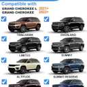 FengYu Roof Rack Cross Bars 300lbs Compatible with 2021-2026 Jeep Grand Cherokee L 3-Row and 2022 2023 2024 2025 2026 Grand Cherokee WL 2-Row,All-Metal Aluminum Roof Rails Crossbars Rooftop Cargo Bars