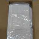 ECOLipak 100% Compostable 5 Compartment Plates, 125 Pack Disposable Paper Plates, Heavy-Duty Biodegradable Sugarcane Plates, Eco-Friendly School Lunch Trays (10.25 x 8.25 inch White 125pk)