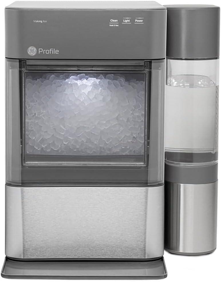 Profile Opal 2.0 XL with 1 Gallon Tank, Chewable Crunchable Countertop Nugget Ice Maker, Scoop included, 38 lbs in 24 hours, Pellet Ice Machine with WiFi & Smart Connected, Stainless Steel