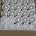 G40 LED Frosted Light Bulbs Replacement, 0.6W Shatterproof Globe Led String Light Bulbs, Replacement Bulbs for Indoor Outdoor String Lights, 25Pack, Warm White