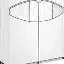 Whitmor 60-inch Extra-Wide Clothes Closet, 60 with White Cover