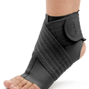 Velpeau Ankle Brace Adjustable Compression Sleeve (Pair),Ankle Support Heel Brace for Achilles Tendonitis, Plantar Fasciitis-Eases Swelling and Sprained Ankle(Black,Reg)