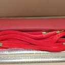 6Pcs Stanchions and Velvet Ropes with 15ft Red Carpet,Complete Crowd Control Barriers Set with 4 Red Velvet Ropes & Stainless Steel Posts for Party, Wedding, Event Supplies,Gold