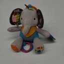 Skip Hop Bandana Buddies Baby Activity and Teething Toy with Multi-Sensory Rattle and Textures, Elephant