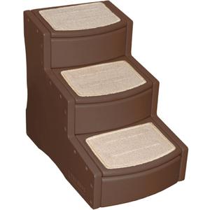 Pet Gear Easy Step III Pet Stairs, 3 Step for Cats/Dogs, Removable Washable Carpet Treads, for Pets Up to 150lbs, No Tools Required
