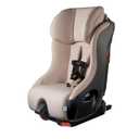 Clek Foonf Convertible Car Seat with Rigid Latch, Crumple Zone Safety System, Adjustable Headrest, Reclining Design, Anti-Rebound Bar & Flame Retardant-Free (Latte Ziip) Exp: 02/25/2035