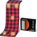 tuphen Heated Sleeping Bag Pad - 3 Adjustable Temperature Levels with 5 Heating Zones, Multi USB Power Supported, Electric Sleeping Bag Liner Heater for Cold Weather Camping Backpacking or Hiking (Red and Black)