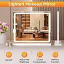 Sweetcrispy 19"x22" LED Vanity Mirror with Lights, Lighted Makeup