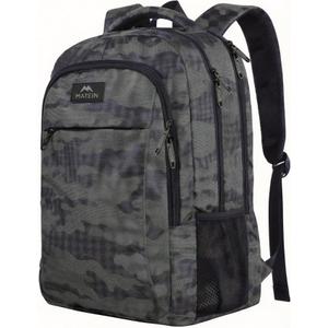 MATEIN 17.3 Inch Computer Backpack, Extra Large TSA Friendly Travel Laptop Backpack, Anti Theft Carry On Flight Approved Business Work College Backpack Bag for Men Women Gift (Camo Grey)