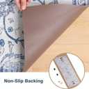 5x7 Premium PVC Floor Mat, Waterproof Vinyl Rug & Plastic Floor Protector for Kitchen Table, Dining Room, Non-Slip Indoor Outdoor Use, Large Area Cover, Safe for Hardwood Floors