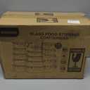 KOMUEE 30 Pieces Glass Food Storage Containers Set, Glass Meal Prep Containers Set with Snap Locking Lids, Airtight lunch Containers for Microwave, Oven, Freezer & Dishwasher,Gray