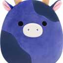 Squishmallows Original 8-Inch Ingred Purple and Black Spotted Cow - Official Jazwares Plush (Little)