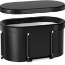 126 Gal Large Oval Ice Bath Tub for Athletes XL Portable Cold Plunge Tub with Cover Multiple Layered Outdoor Recovery Tub, Capacity for Cold Water Therapy Ice Baths at Home Outdoor Gym