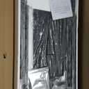 Lufeiya Gaming Desk with Power Outlets and LED Lights, 40 Inch Gamer Desk Table with Charging Station, Home Office Computer Desks with Monitor, Black (Carbon Fiber Black)