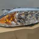AUTOSAVER88 Headlight Assembly Compatible with 2002 2003 2004 Camry (Only Fits LE/XLE) Chrome Housing Amber Reflector Clear Lens