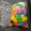 Very Large Assorted Pom Poms for DIY Creative Crafts Decorations, Assorted Colors (100Pack 2 Inch)