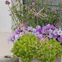 3-Piece Pink Metal Dragonfly Garden Stakes - Iron Wire Outdoor Decor for Patio Lawn Decoration