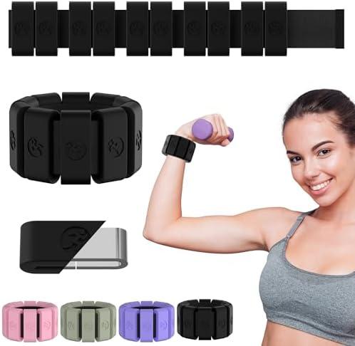 Sonkoloro Adjustable Wrist Weights for Women Men, Leg Weights for Women 0.75lb-1lb-1.3lb Each for Walking, Yoga, Dance, Barre, Gym 1LB