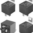4 Pack Car 5 Pin 12V 40A Relay,Car Accessories Relays,Waterproof Automotive Relay,Universal Auto Relay Switch,Multipurpose Car Relay,Relay Replacement for Car Engine Boat Outboard Motor