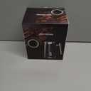 Huogary Milk Frother, Milk Steamer for Milk Foam & Hot Milk(4.5oz/10.5oz), Electric Milk Frother and Warmer for Homemade Coffee, 120V (Black)