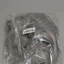 Gray Wig and Beard Long Curly Grey Beard Costume Wigs Set Synthetic Hair for Men Halloween Party