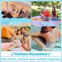 Oversized Turkish Beach Towel Blanket XXL Cotton Sandproof Towels Boho Woven Extra Large Big Sand Free Giant Throw Blankets Huge Quilt XL Picnic Camping Necessities Cloud for Adult Gifts (XXL(79x71 IN,200x180 CM), Aqua Turtle Maotand)