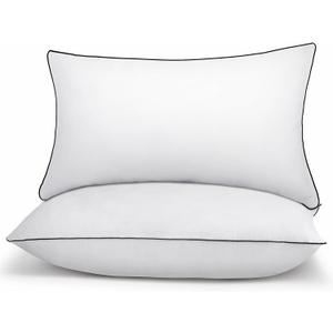Bed Pillows Standard Size  1pk – Supportive Down Alternative Hotel Collection Pillows for Side and Back Sleepers – 20 x 26 Inches
