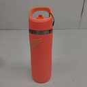 Gatorade 22oz Stainless Steel Twist Cap Water Bottle with Straw - Neon Orange