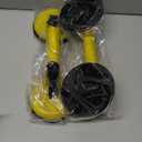 FCHO Glass Suction Cups Heavy Duty Aluminum Vacuum Plate Handle Floor Holder Hooks to Lift Large Glass/Tile Suction Cup Lifter/Moving Glasses/Pad for Lifting/Dent Puller (2 Pack) (Yellow)