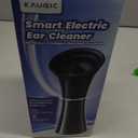 Upgraded Ear Wax Removal with One-Piece Waste Tank, Safe Cleaner with Water Temperature Sensor, Effective Ear Irrigation Kit & USB-A to C Cable, IPX7, Black