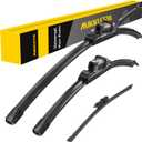 MIKKUPPA 28"+18"+11" Windshield Wipers Blades Replacement for 2021-2024 Volkswagen ID.4, Top Lock Front & Rear All Season Wiper Blades Set(Pack of 3)