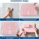 Floating Shelves for Bedside Shelf Accessories Organizer, Wall Mount Self Stick On, Cute Room Decor Aesthetic, Girls Room Decor, Cool Stuff for Bedroom Storage and Organization (Pink)