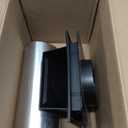 Builders Edge 140116774002 4" Hooded Dryer Vent 002, Black