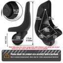 Zoofen 360 Spinner Replacement Luggage Wheel Repairment Suitcase Wheels (Z146) (Z146-Rear Wheel)