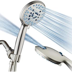 3-Spray Massaging Handheld Showerhead, Chrome - Quantity 1