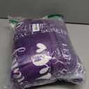 Afterprints Warm Hugs Healing Blanket - Get Well Gifts for Women After Surgery, Breast Cancer Gifts for Women Friends, Inspirational Blanket, Soft Comfort Throw Blankets 50"x60" (Purple)