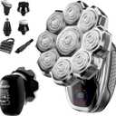 Electric Razor for Men,Head Shavers for Bald Men,Electric Shavers for Men with Wet & Dry Bald Head Shaver 9D Floating, 5-in-1 Body Shavers Comes with Magnetic Detachable Blades