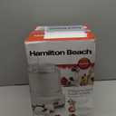 Hamilton Beach Electric Automatic Ice Cream Maker, Frozen Yogurt, Sorbet, Custard, 1.5 quart, White (68880)