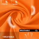 TACVASEN Men's Rashguard Shirts Short Sleeve UPF 50+ Sun Protection SPF T-Shirt Quick Dry Fishing Swim Athletic Tops (Orange, S)