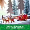 LEGO Santa's Sleigh - Building Toys for Kids, Boys & Girls, Ages 9+ - Indoor Christmas Decorations for Home W/Santa Claus Figurine & Reindeer - Gifts for Boys & Girls - 40499