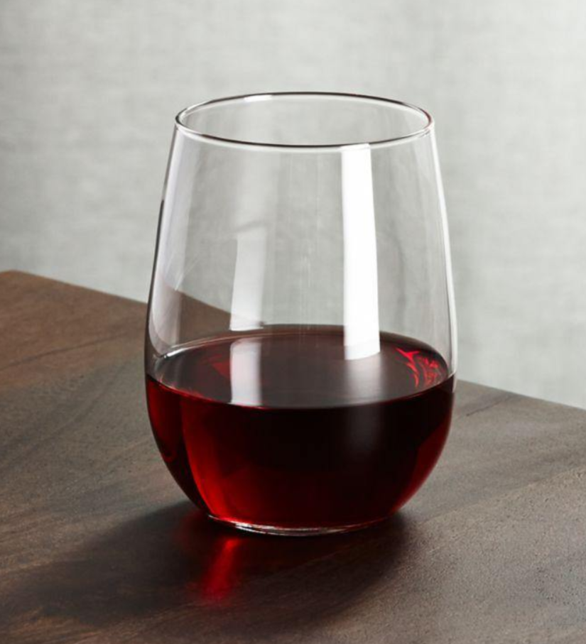 Stemless Glass 17 Oz 2 Pack