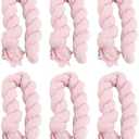 Ruffled Light Thin Polyester Fabric Table Runner for Wedding Party Decorations 300x90cm (6 Pack)