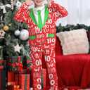 BesserBay Boys Christmas Ugly Outfit Ho Ho Ho Tie Red Crew Neck Sweatshirt Set with Pant Pocket 12 Years
