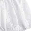 Verdusa Women's Gingham Bubble Mini Skirts Plaid Bow Cute Holiday Short Skorts (White, XL)